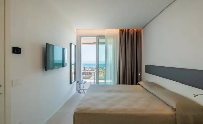 Camera con vista mare a Bibione.