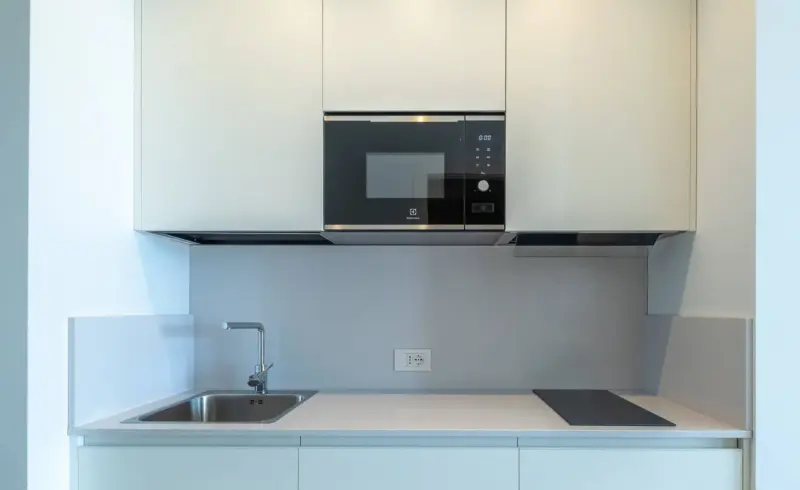 Cucina moderna e funzionale del Residence Panorama.